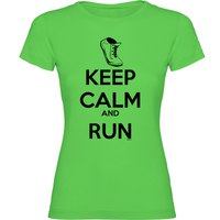 Kruskis Camiseta De Manga Curta Keep Calm And Run