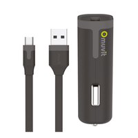 Muvit Chargeur Voiture Avec Micro-câble USB USB 1A 1m Pack