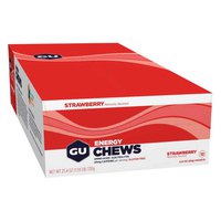 GU Energy Chews Strawberry 12 Energy Chews 12 Units