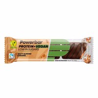 Powerbar Salt Mandel Och Karamell ProteinPlus + Vegan 42g 12 Enheter Protein Barer Låda